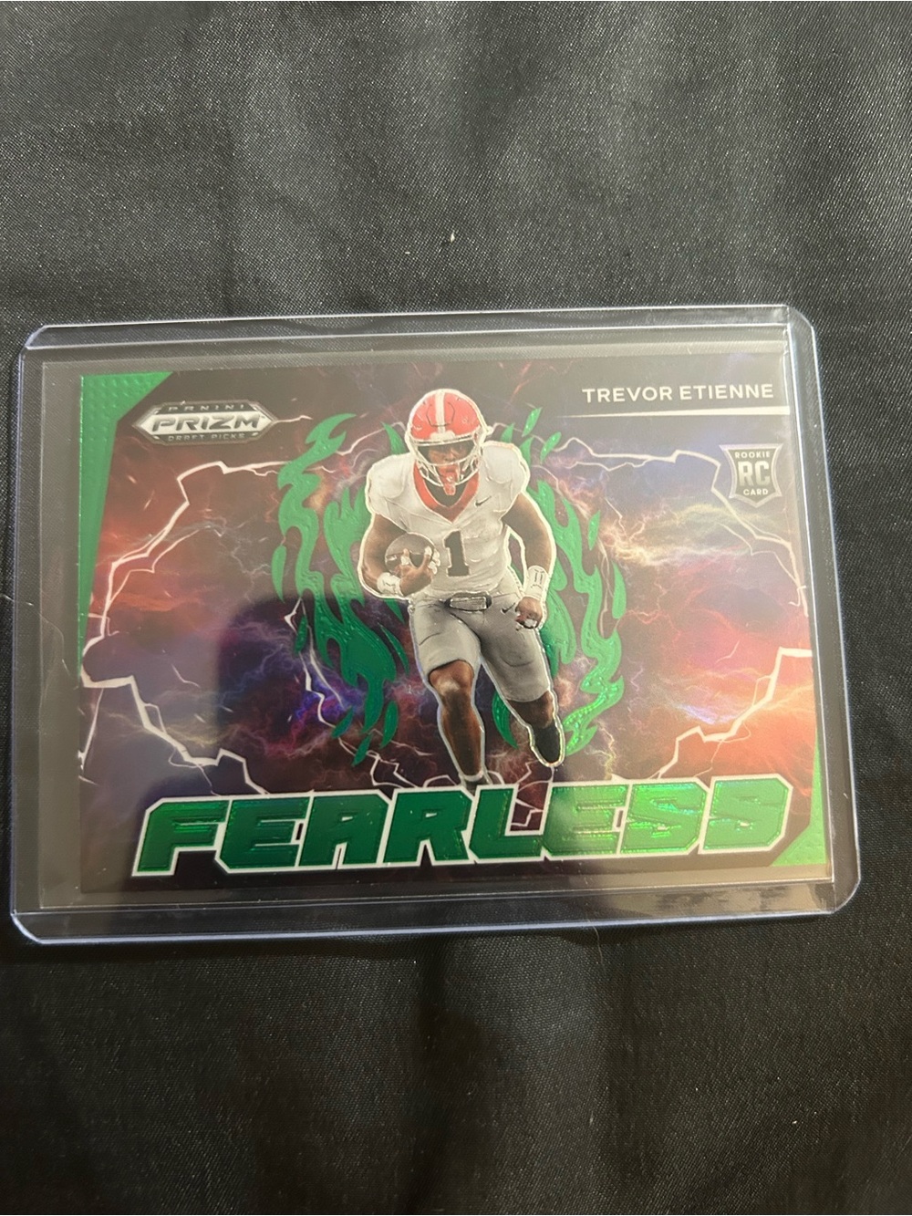 Panini Prizm Trevor Etienne Fearless Trading Card - Green & Red Accents